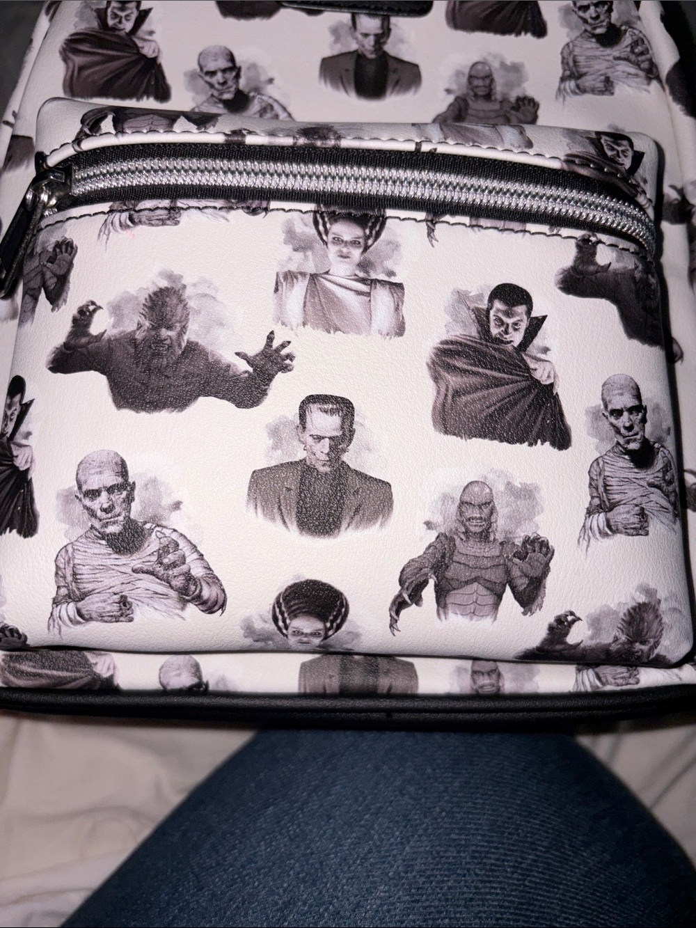Loungefly universal monsters aop print mini backpack - Picture 2 of 3